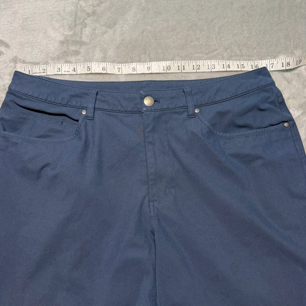 Lululemon ABC Pant Classic-Fit Warpstreme Navy Blue Mens 33 Athletic